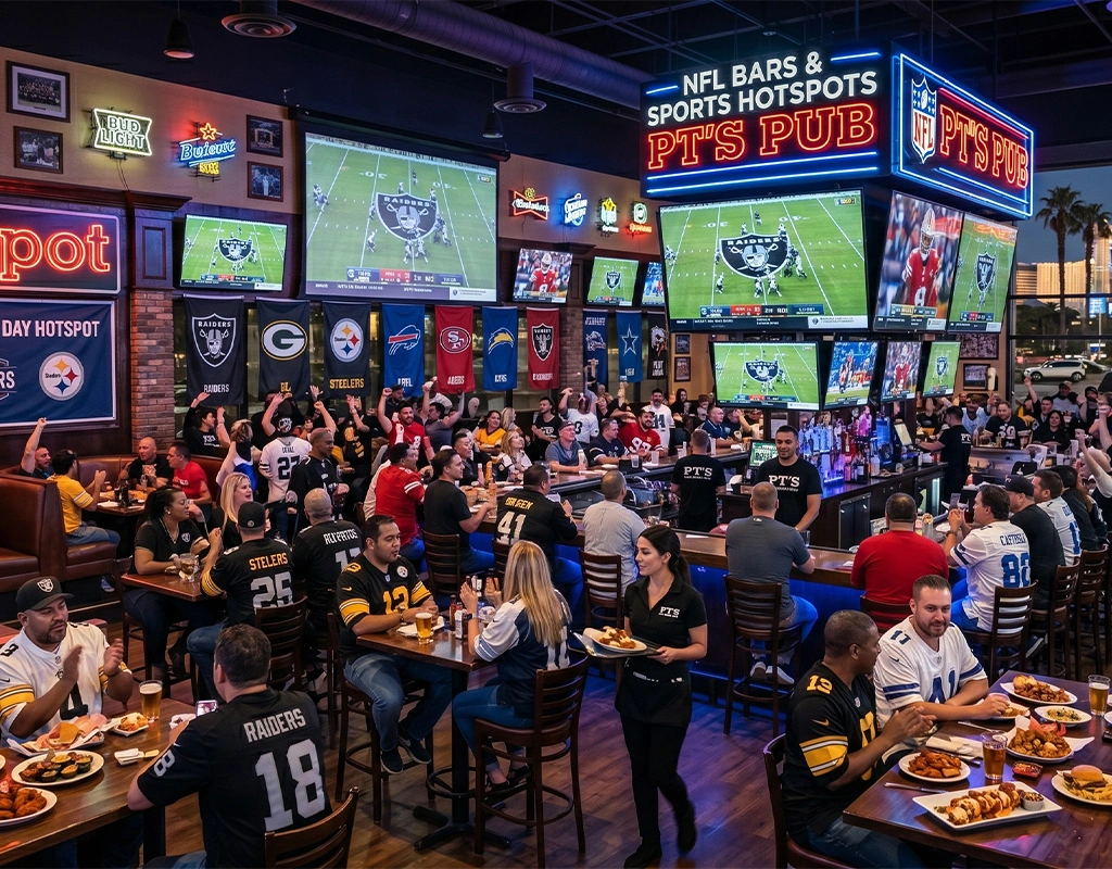 NFL Bars & Sports Hotspots PT’s Pub