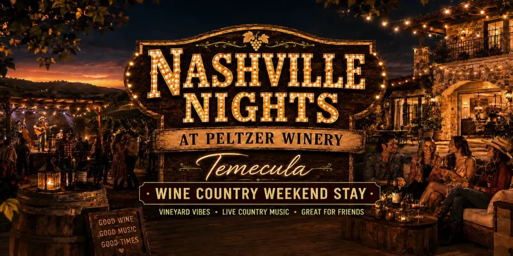 Nashville Nights at Peltzer Winery: A Country Evening in Temecula Wine Country